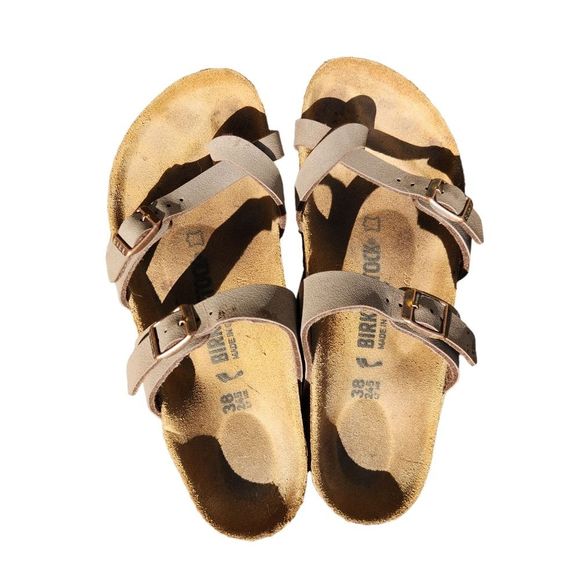 Birkenstock Shoes - Birkenstock Mayari tobacco leather / mocha Women's size 38 EU / 7 - 7.5 US